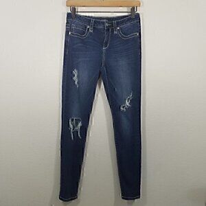 Bebe Distressed Stretch Skinny Jeans Size 28